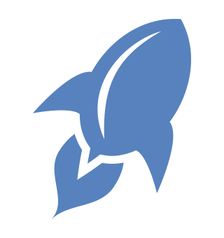 Icon depicting a rocket