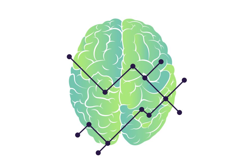 Image of a brain with a network overlaid on it.