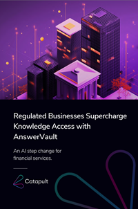 AnswerVault An AI Step Change for Financial Services 