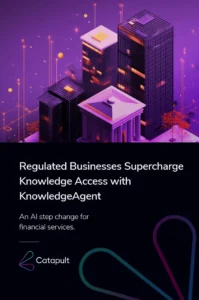 KnowledgeAgent An AI Step Change for Financial Services