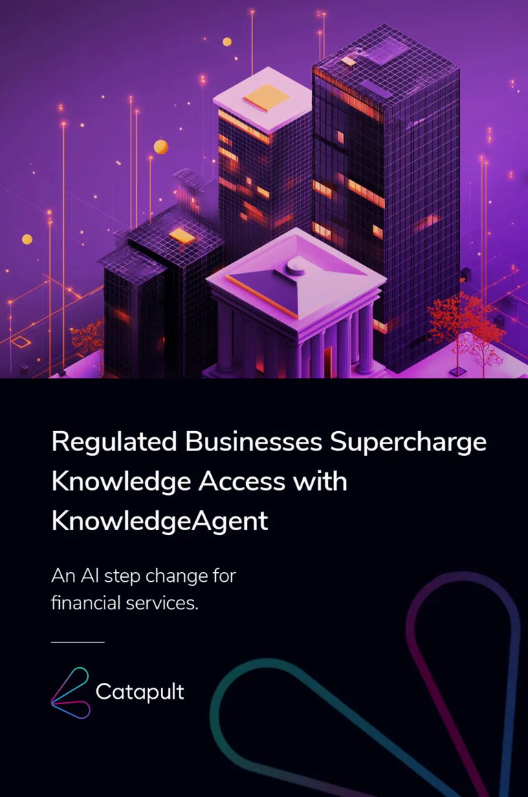 KnowledgeAgent An AI Step Change for Financial Services
